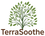 Logo of TerraSoothe with a green leafy design on a white background